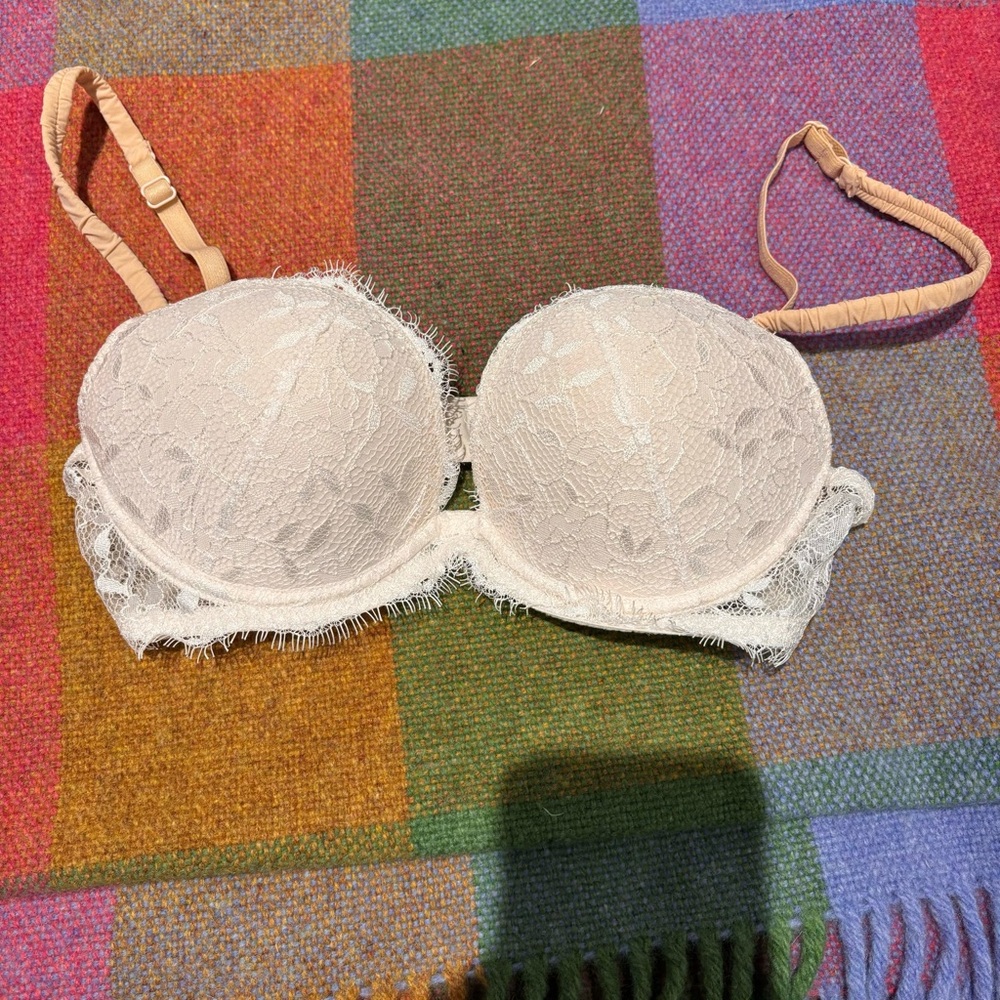 Princesse Tam Tam white lace push up bra